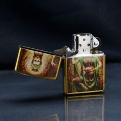 Zippo In Hình Vị Nữ Thần Tay Cầm Sen ZN273