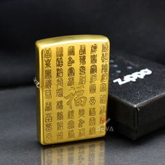Zippo Khắc Chủ Đề Chữ Phúc May Mắn ZN76