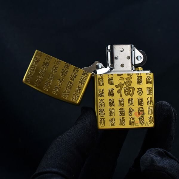 Zippo Khắc Chủ Đề Chữ Phúc May Mắn ZN76
