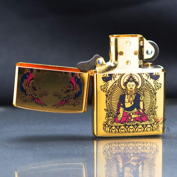 Zippo Khắc Hình Đức Liên Hoa Thủ Bồ Tát ZN34
