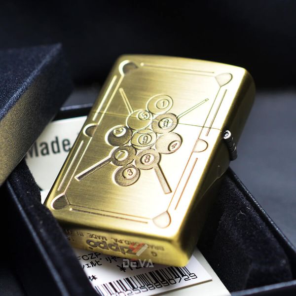 Zippo Khảm Trai Chủ Đề Bi-a Pool 9 Ball ZN202