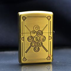 Zippo Khảm Trai Chủ Đề Bi-a Pool 9 Ball ZN202