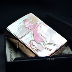 Zippo Khảm Trai Chủ Đề Con Ngựa ZN98