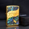 Zippo Khảm Trai Chủ Đề Mèo Ngắm Trăng ZN59