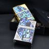 Zippo Khảm Trai Hoa Văn Góc Chéo ZN29