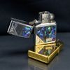 Zippo Khảm Trai Hoa Văn Góc Chéo ZN29
