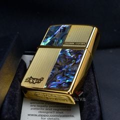 Zippo Khảm Trai Kẻ Ô Vân Sọc ZN62