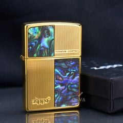 Zippo Khảm Trai Kẻ Ô Vân Sọc ZN62