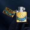 Zippo Khảm Trai Khắc 1 mặt Chủ Đề La Bàn Cổ ZN47