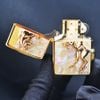 Zippo Khảm Trai Mạ Vàng Ốp Ngựa Nổi 3D ZN16