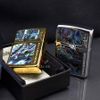 Zippo Khảm Xà Cừ Khắc Logo Cạnh Bên ZN39