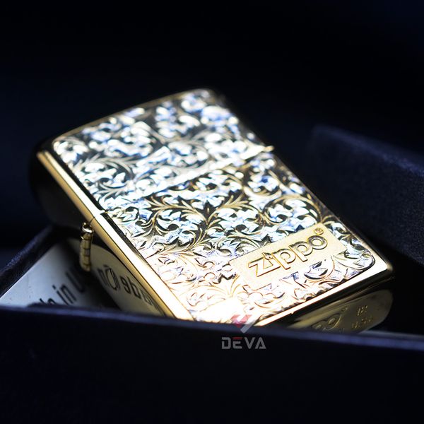 Zippo hoa văn mạ Titanium ZN21