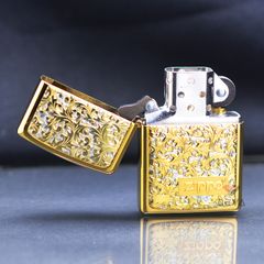 Zippo hoa văn mạ Titanium ZN21
