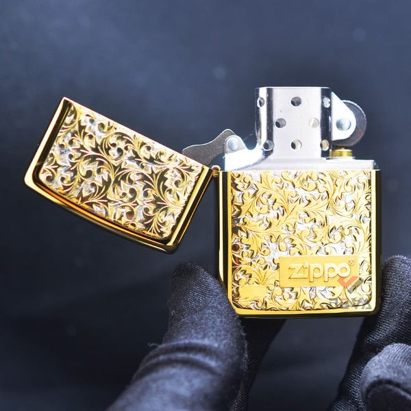 Zippo hoa văn mạ Titanium ZN21