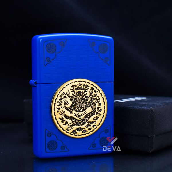 Zippo Dán Emblem Mề Đay Khắc Hình Rồng ZN123
