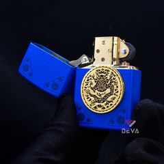 Zippo Dán Emblem Mề Đay Khắc Hình Rồng ZN123