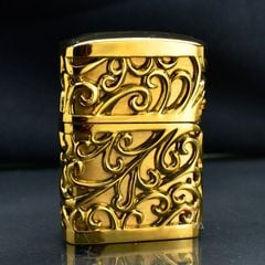 Zippo Ốp Nổi Phù Điêu Hoa Văn Cổ Điển ZN146