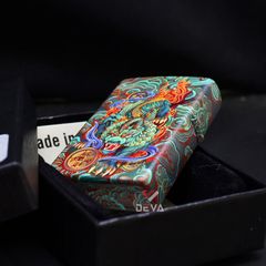 Zippo Sơn 5 Mặt Hình Tỳ Hưu May Mắn ZN45