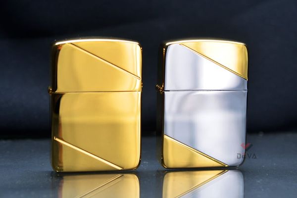 Zippo tái bản 1941 mạ vàng kẻ chéo số giới hạn ZN293
