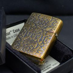 Zippo Armor Khắc Đầu Lâu Sau Lỗ Khóa ZD00