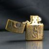 Zippo Armor Khắc Đầu Lâu Sau Lỗ Khóa ZD00