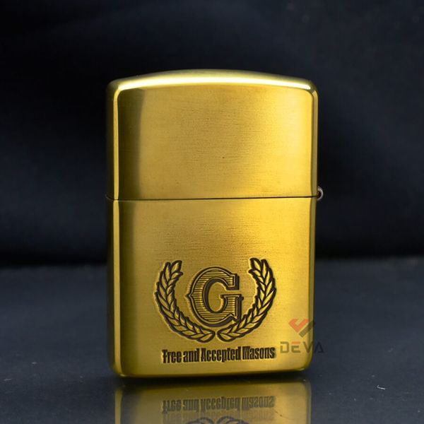 Zippo Amror Khắc Chủ Đề Hội Tam Điểm Freemasonry ZD15