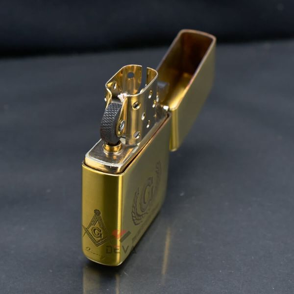 Zippo Amror Khắc Chủ Đề Hội Tam Điểm Freemasonry ZD15