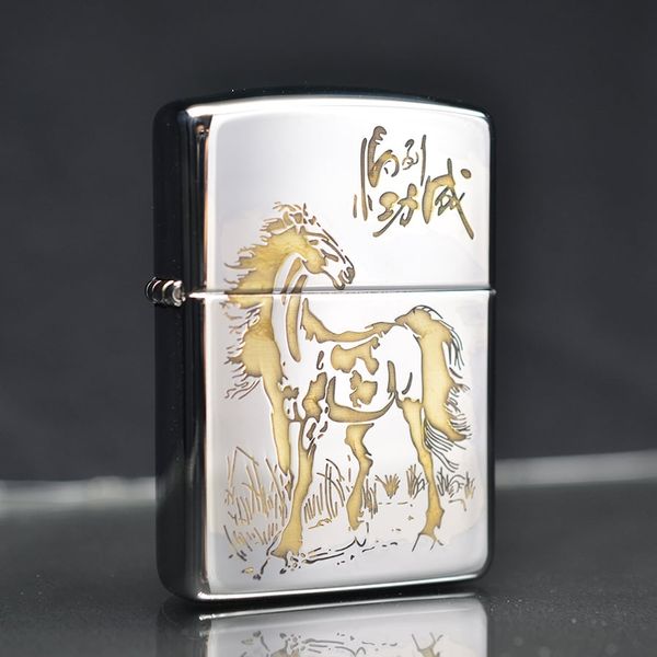 Zippo Khắc CNC Hình Ngựa ZK124