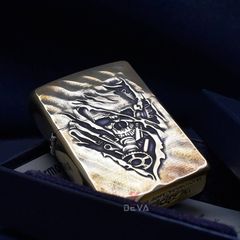 Zippo Armor Chủ Đề Đầu Lâu 3D Skull Clock ZD33