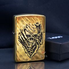 Zippo Armor Chủ Đề Đầu Lâu 3D Skull Clock ZD33