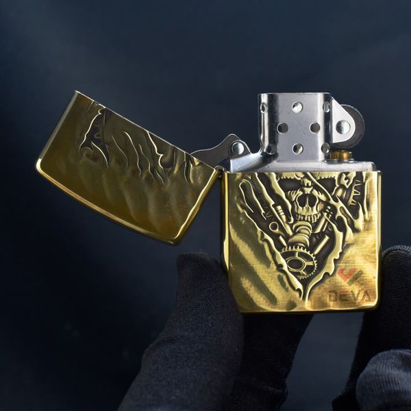 Zippo Armor Chủ Đề Đầu Lâu 3D Skull Clock ZD33