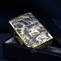 Zippo Khắc Nổi Đàn Voi Rứng Châu Phi ZD10