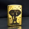 Zippo Khắc Nổi Đàn Voi Rứng Châu Phi ZD10