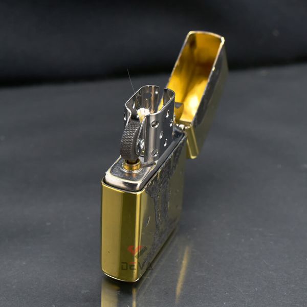 Zippo Khắc Nổi Đàn Voi Rứng Châu Phi ZD10