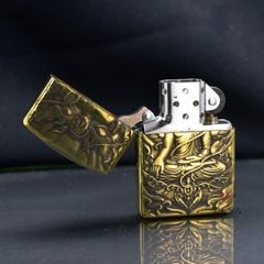 Zippo Armor Khắc Hình  Đức Phật Như Lai Ngự Đài Sen ZD40