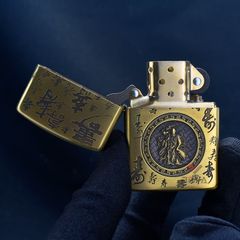 Zippo Armor Khắc Hình Ông Thọ Trong Bộ Ba Phúc Lộc Thọ ZD13