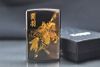 Zippo Đen Bóng Khắc Tướng Quan Vũ Mạ Vàng ZK84