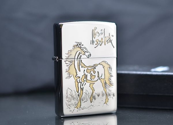 Zippo Khắc CNC Hình Ngựa ZK124
