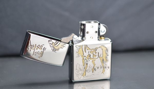 Zippo Khắc CNC Hình Ngựa ZK124