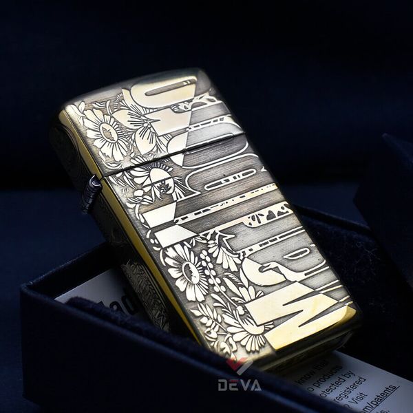 Zippo Slim Khắc Nổi 5 Mặt Thương Hiệu Marlboro ZK26