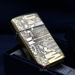 Zippo Slim Khắc Nổi 5 Mặt Thương Hiệu Marlboro ZK26