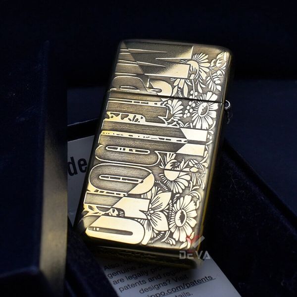 Zippo Slim Khắc Nổi 5 Mặt Thương Hiệu Marlboro ZK26