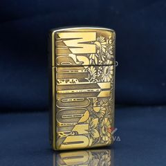 Zippo Slim Khắc Nổi 5 Mặt Thương Hiệu Marlboro ZK26