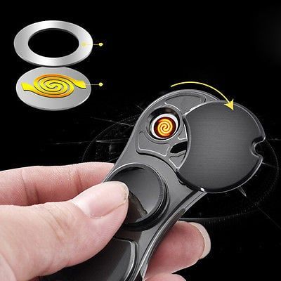 Bật lửa sạc điện con quay spinner