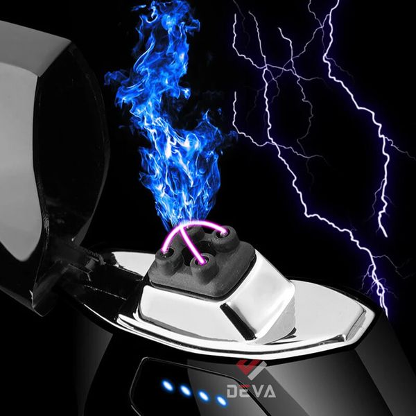 Bật lửa sạc USB hình kim cương 2 tia lửa điện KJ 809B