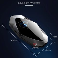 Bật lửa sạc USB hình kim cương 2 tia lửa điện KJ 809B