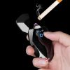 Bật lửa sạc USB hình kim cương 2 tia lửa điện KJ 809B