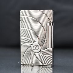 Bật Lửa ST Dupont Hồng Kông Vân Ngang Kẻ Đường Xoắn Ốc D127