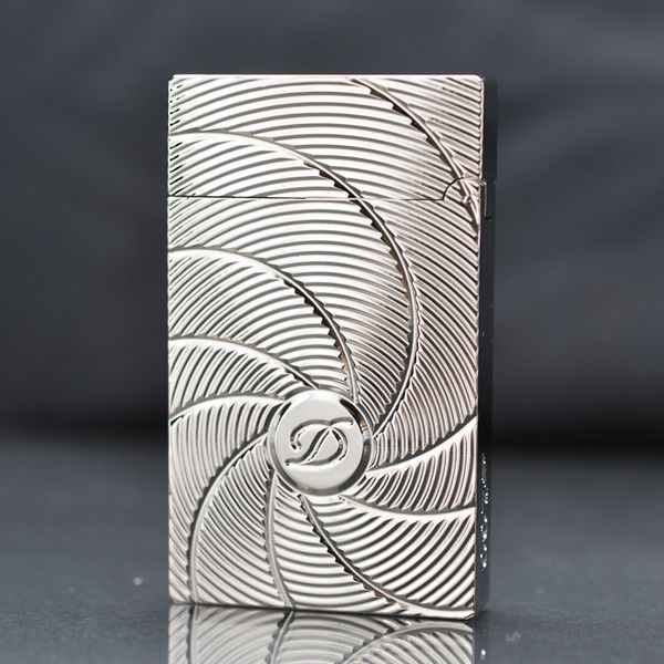 Bật Lửa ST Dupont Hồng Kông Vân Ngang Kẻ Đường Xoắn Ốc D127