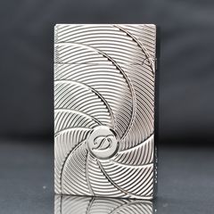 Bật Lửa ST Dupont Hồng Kông Vân Ngang Kẻ Đường Xoắn Ốc D127